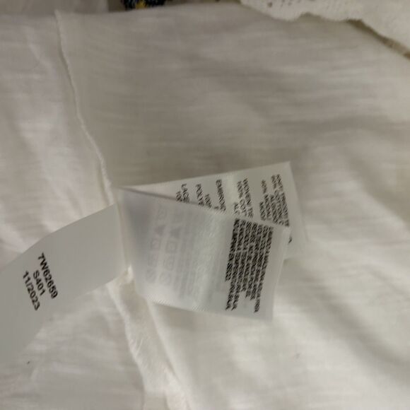 Lucky Brand Tank Top Women's XL Embroidered V-Neck Sleeveless Lace Boho Shirt - Picture 10 of 10